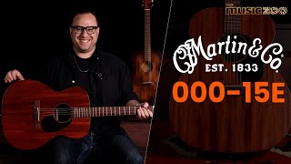 Video thumbnail for Martin 000-15E Mahogany Acoustic Guitar Demo Video, Comparison & Review! by The Music Zoo