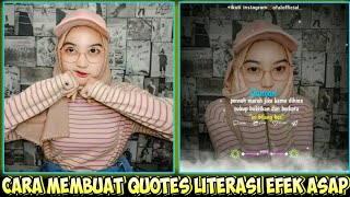 Download lagu CARA MEMBUAT QUOTES LITERASI EFEK ASAP mp3