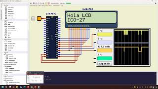 Uso del LCD 2x16 con ensamblador