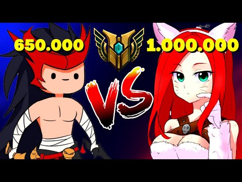 MONO KATARINA DE 1 MILHAO NÃO ESPERAVA POR ESSE JOGO - Yone vs Katarina - League of Legends