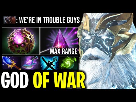 GOD OF WAR MAX ATTACK RANGE ZEUS SEER STONE + OCTARINE CORE CRAZY DAMAGE DEALER | DOTA 2