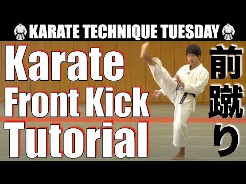Karate Front Kick/Mae Geri Tutorial｜Karate Technique Tuesday Episode #4