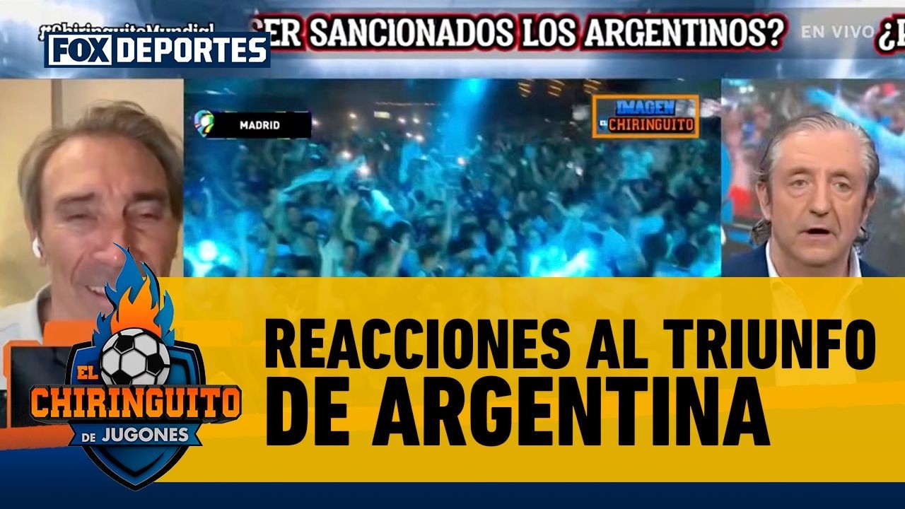 🇦🇷🤩 INGLATERRA 1-2 ARGENTINA, reacciones de 'Lobo' Carrasco y Jorge D'Alessandro | El Chiringuito