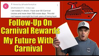 My Plans For Carnival Cruises — What Are Your Plans? This is What You Are Telling Carnival.