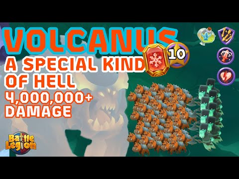 4 MILLION+ DAMAGE | Volcanus🌋 | SR10 | Range Resist + Enhanced Melee + Wound | Battle Legion