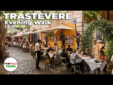 Trastevere Evening Walk - Rome, Italy