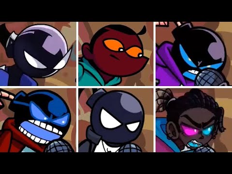 Friday Night Funkin' - Low Rise but everytime it's Julian turn a Different Skin Mod is used