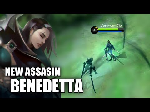 NEW HERO BENEDETTA SKILLS & POWER - MOBILE LEGENDS