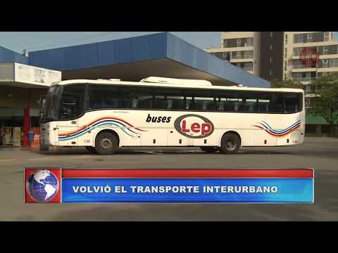 Volvió el transporte interurbano