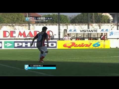 Gol de Milla. Chacarita 2 - Central Córdoba 0. Fecha 6. B Nacional 2015. FPT