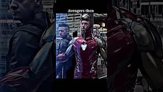 Avengers now🤮 vs then🥶 #avengers #mcu #shorts
