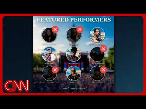 Artists bail on Trump-backed concerts