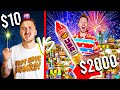 10 VS 2 000 FIREWORKS Budget Challenge