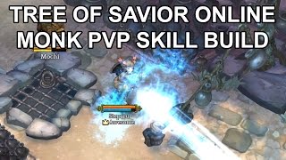 Tree of Savior PvP Monk Skill Build Guide Stats Items Gems