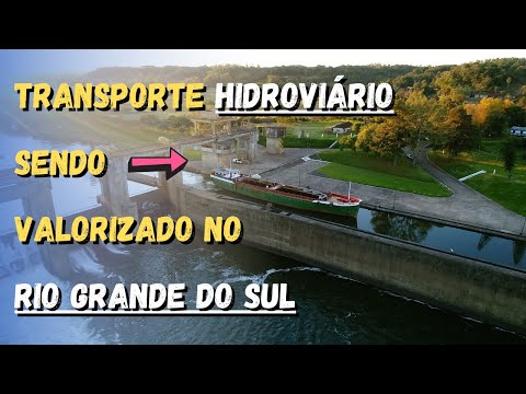 Veja o desenvolvimento sobre as águas, Eclusa de Bom Retido Sul!