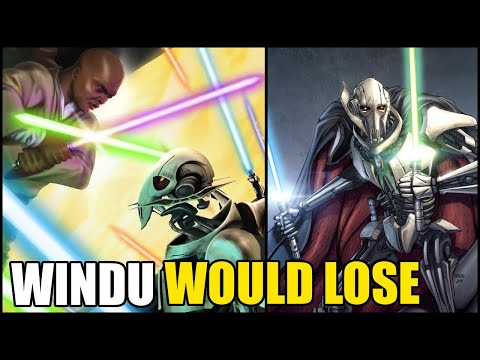 Why Mace Windu Said He Would LOSE to General Grievous