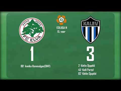 15. voor 2019: FC Elva (N) - JK Tallinna Kalev II (N) 1:3 (0:2)