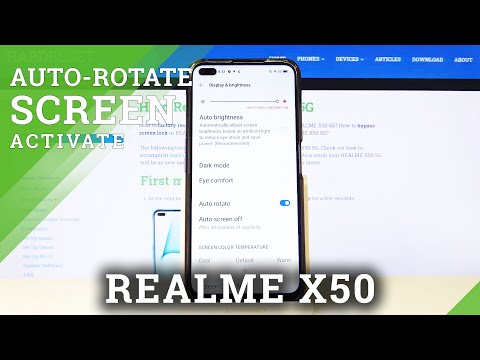 How to Turn On / Off Rotate Screen in REALME X50 5G – Find Autorotation Options