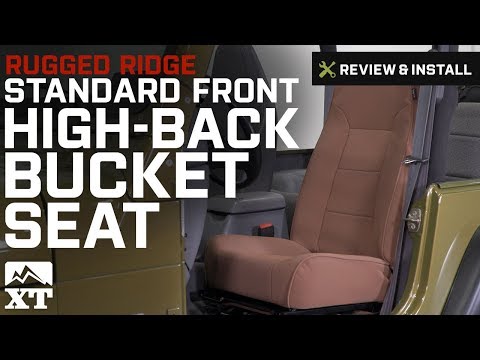 Jeep Wrangler Rugged Ridge Standard Front Bucket High-Back Seat (1987-2002 YJ, TJ) Review & Install
