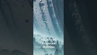 The newest Magnific AI is maxing out Midjourney outputs with 8x zoom and up to 10,000x10,000 pixels