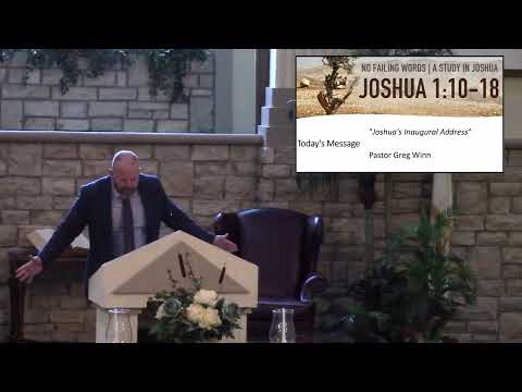 Joshua's Inaugural Address