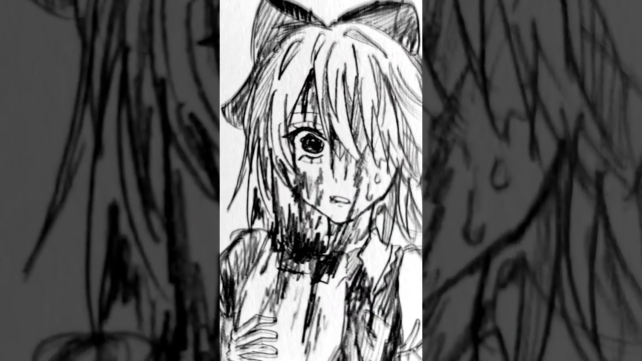 ⚠ちょいグロ⚠ #東方 #チルノ #二次創作 #東方異形郷 #イラスト #shortvideo #shorts