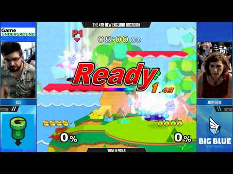 NE Melee Arcadian 4 - GSO (Fox) vs. bonfire10 (Sheik) - SSBM Pools