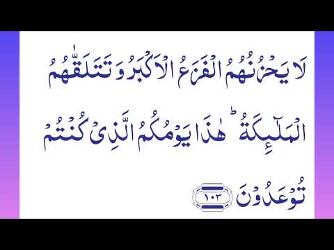 Al-Ambiyaa-21, Aayaat 98-103(Tafseer) woh bandey Jo khud ko maabood banana pasand karey unka anjaam.