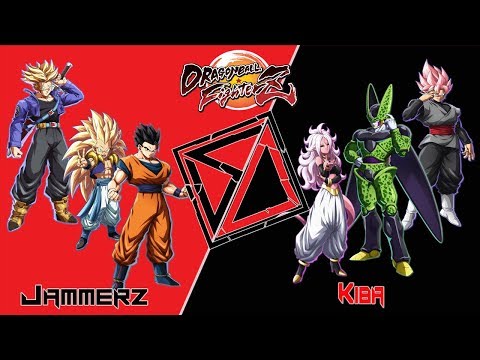 -DBFZ- Jammerz (AGohan/Gotenks/Trunks) Vs Kiba (21/Cell/GokuB) 6/3/18 Part1
