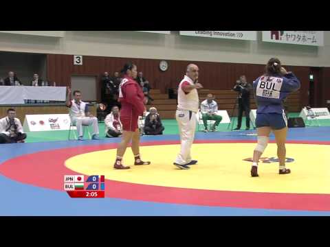 HAMADA Shori (JPN) vs ORYASHKOVA Mariya (BUL) - World Sambo Championship 2014 in Japan
