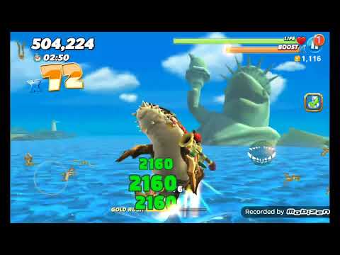 Hungry shark world ancient megalodon goes to the bay!