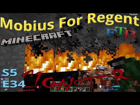 Mobius For Regent: S5 Ep 34 - Minecraft FTB Monster - Is the Water Hot Enough For You? - M4R 5.34
