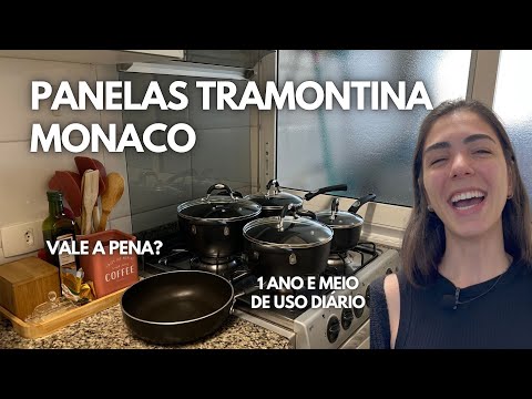 TUDO SOBRE JOGO DE PANELAS TRAMONTINA MONACO | opinião após 1 ano e meio de uso