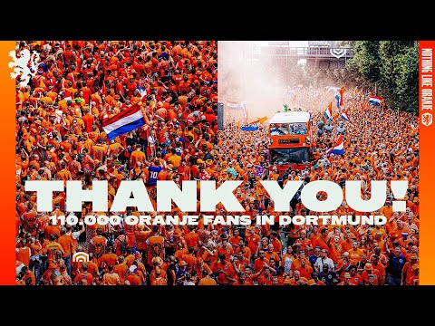 110.000 Oranje Fans in Dortmund! A day we will never forget. 🧡