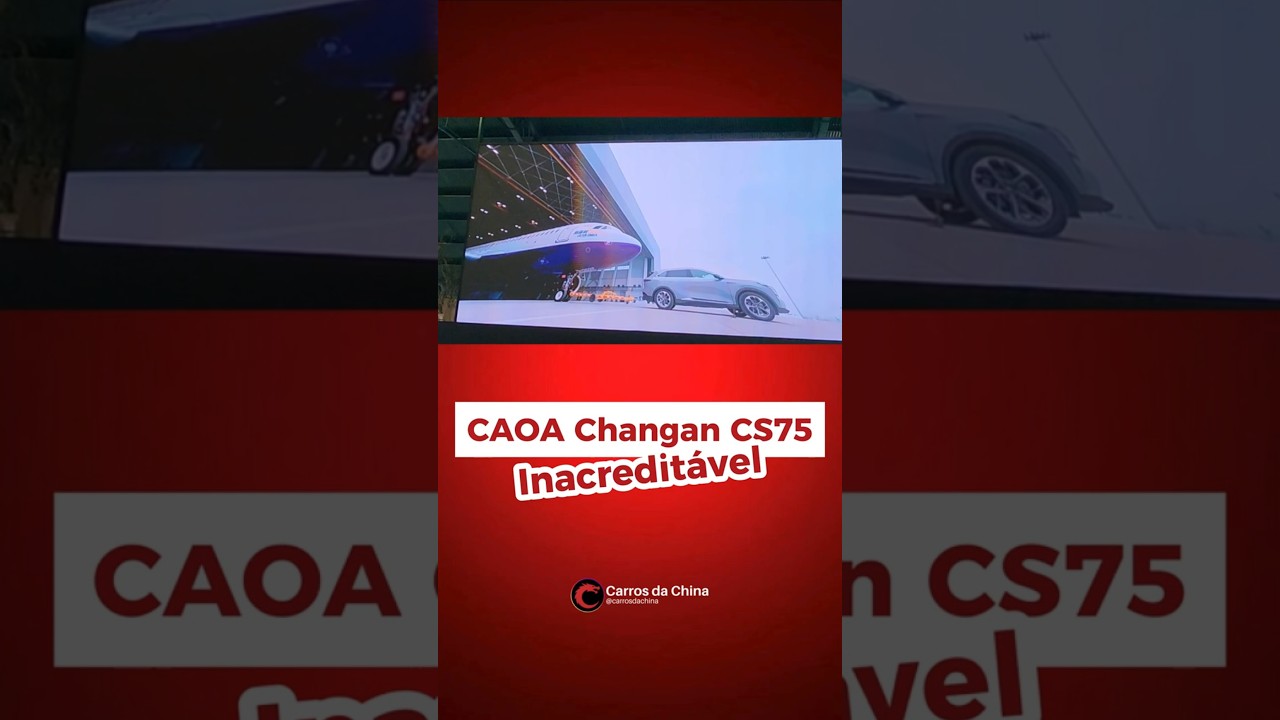 CAOA Changan CS75 puxando um avião por 40 metros