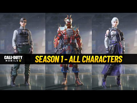Season 1 - 2023 All Characters - Battle Pass, Paid & Free in CODM
