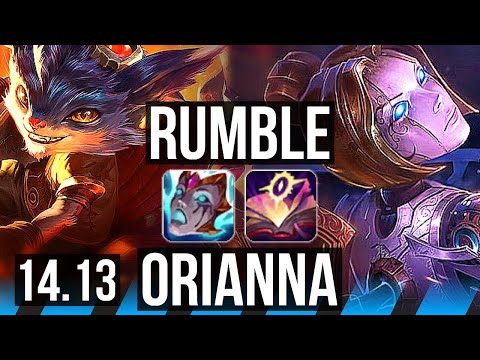 RUMBLE vs ORIANNA (MID) | 8/0/1, Legendary, 700+ games | EUW Master | 14.13