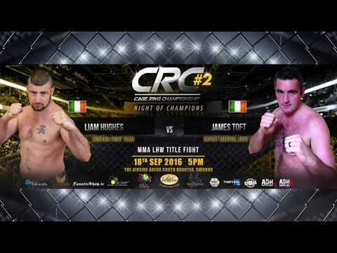 CRC 2 "Night of Champions" MMA ammy 93kg Title Liam Hughes Vs James Toft