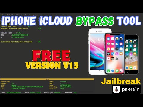 iPhone iCloud Bypass With Free Tool | iPhone 6 6s 7 7+ 8 X Remove Apple icloud I'd Tool Haafedk V13