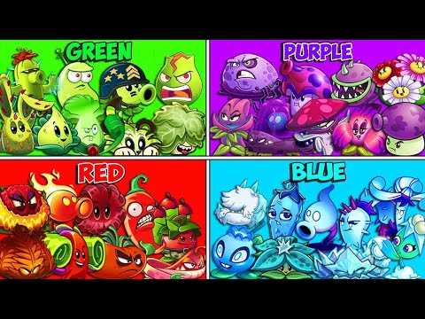 Pvz 2 Tournament 6 Team Colorful Plants - Which Team Plant Will Win?