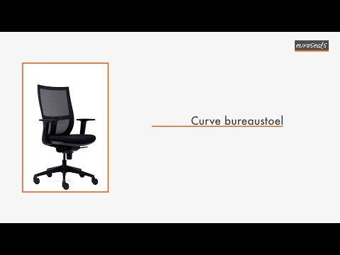 Een Bureaustoel Euroseats Curve kunststof voetenkruis zwart koop je bij QuickOffice BV