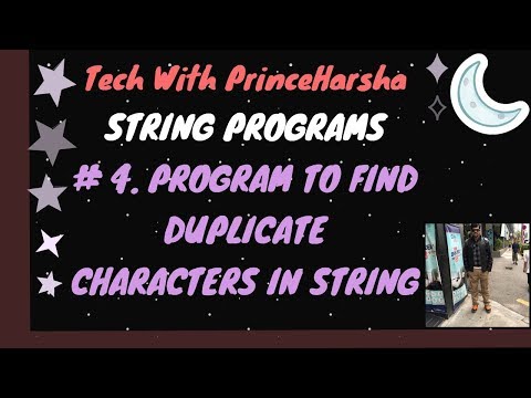 4 String Programs In Java Program To Print Duplicate Characters In String