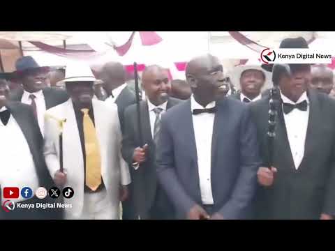 COLOR as Raila Odinga attends PS Belio Kipsang' son's wedding ceremony!!