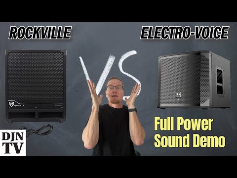 Surprise Results! Wide Open Sound Volume Test With Rockville vs Electro-Voice RBG12s vs ELX200 SP