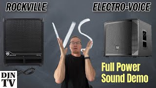 Video thumbnail for Surprise Results! Wide Open Sound Volume Test With Rockville vs Electro-Voice RBG12s vs ELX200 SP by discjockeynews