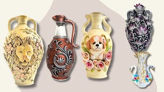 5 Unique DIY Vases from Waste Glass Bottles | Easy & Beautiful Home Decor