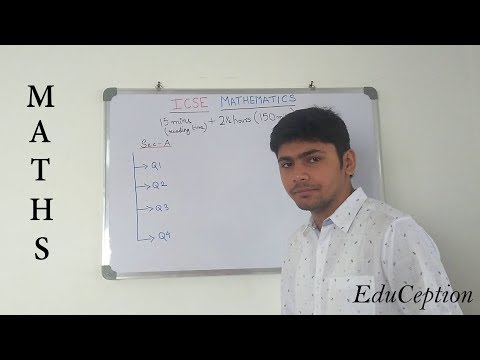 ICSE 2018 Maths Question Paper Pattern & Time Management