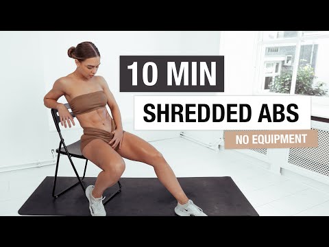 10 MIN SHREDDED ABS WORKOUT - No Equipment, Home Workout