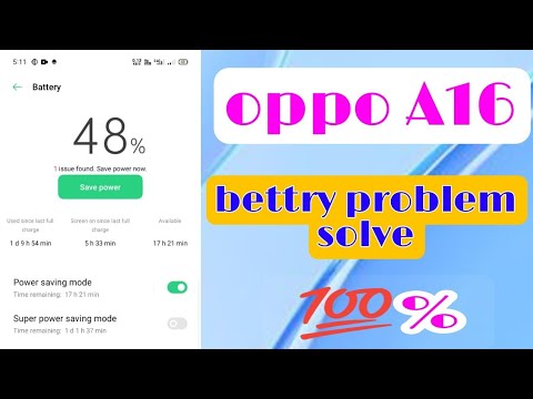 oppo A16 bettery problem solve 💯% tips and tricks