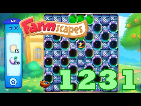 Farmscapes Level 1231 HD Gameplay Walkthrough | 3 - match game | android | ios | pc | GameGo Game